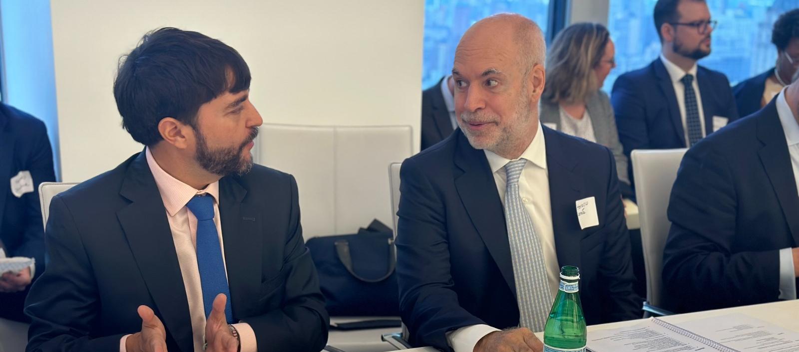 Alcalde de Barranquilla, Jaime Pumarejo en Nueva York.