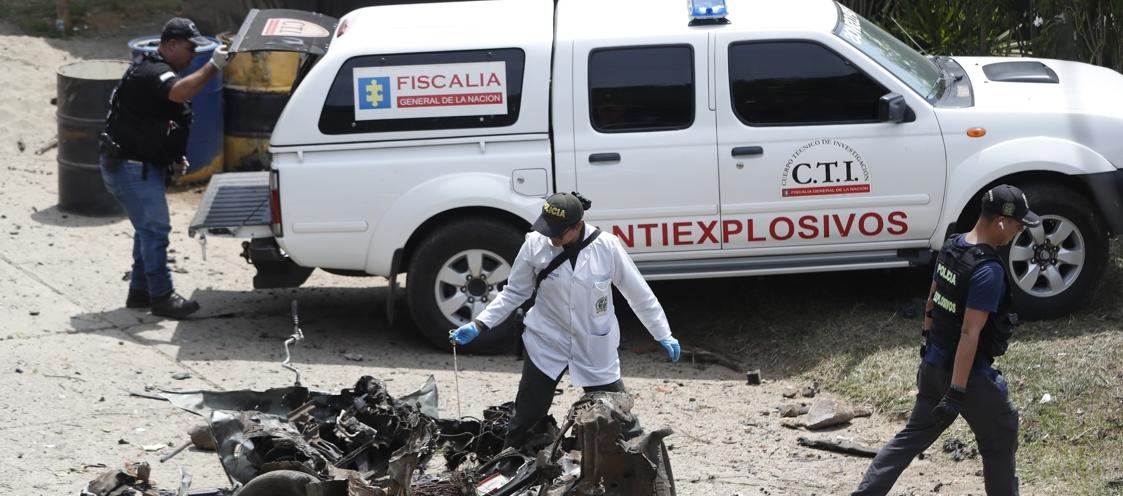 Lugar del ataque en Jamundí.