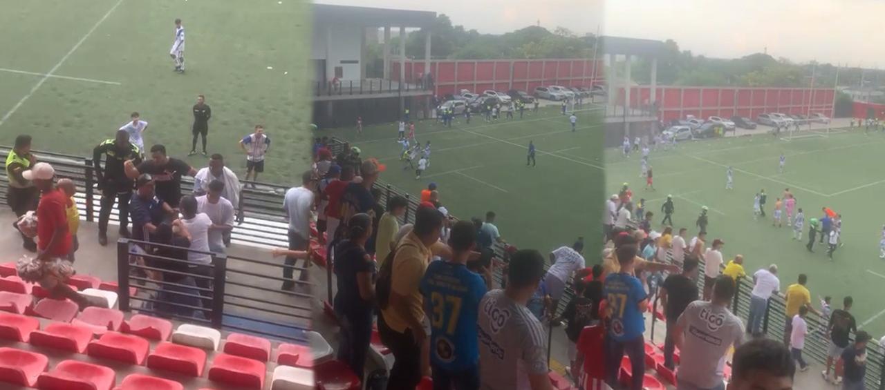 Batalla campal en el estadio Moderno.