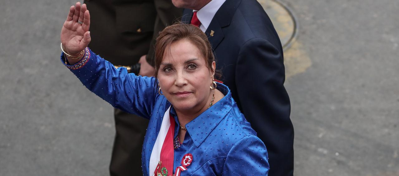 La presidenta de Perú, Dina Boluarte.