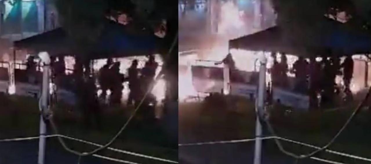 Imágenes del ataque contra el CAI.