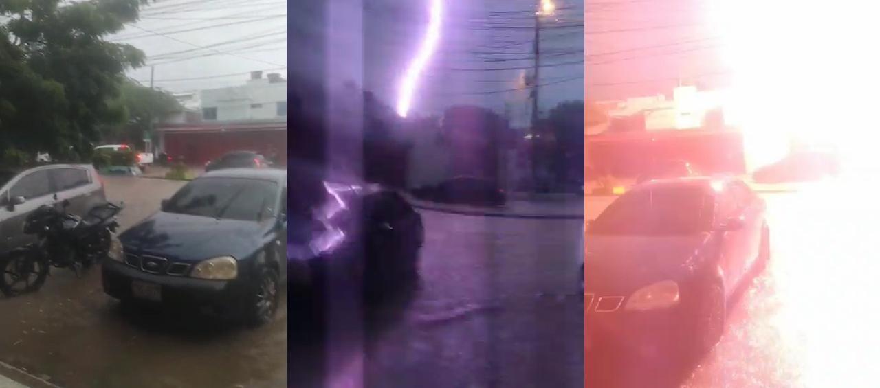 Caída del rayo en Santa Marta. 