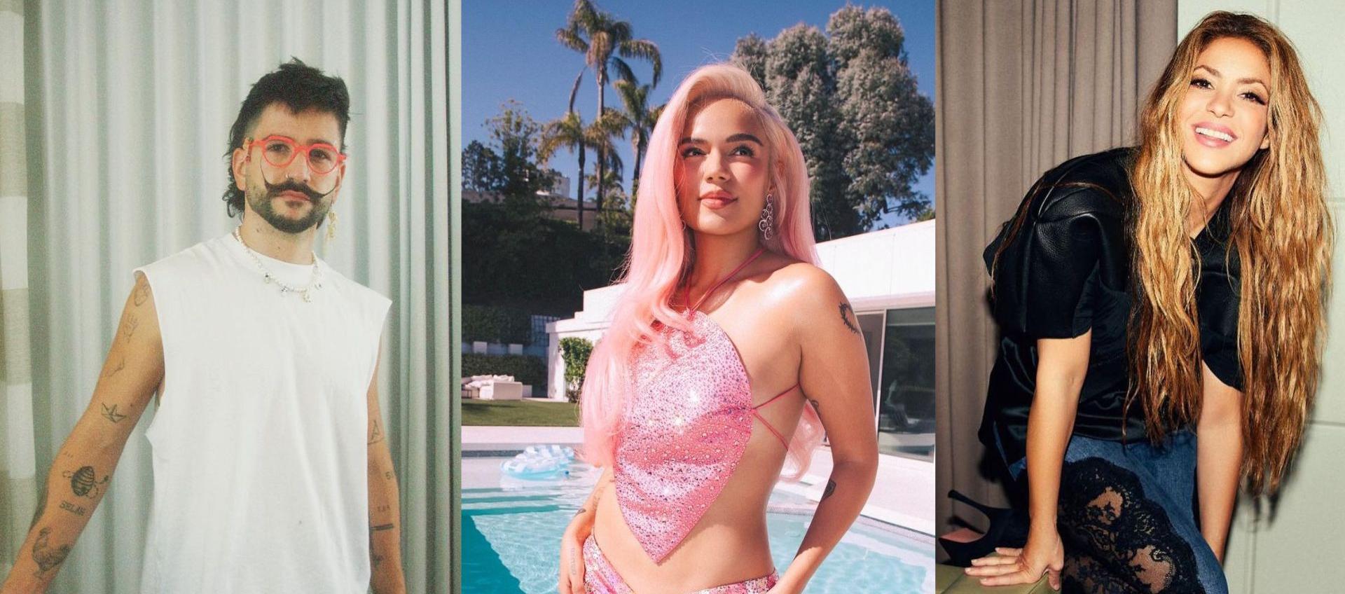 Camilo, Karol G y Shakira, nominados a los premios Latin Grammy.