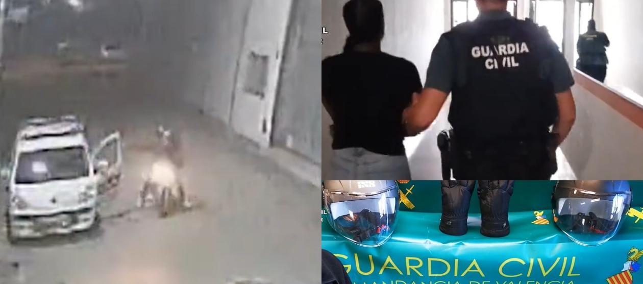 Momento del ataque sicarial y del operativo de captura.