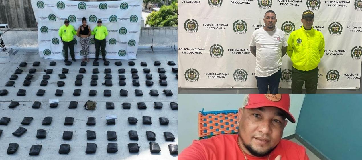 Algunos de los capturados, supuestos integrantes de 'Los Costeños'. 