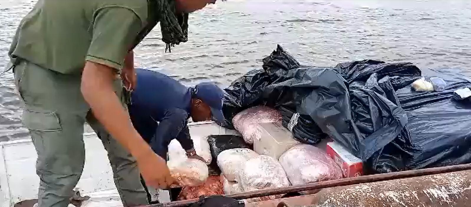 El cargamento incautado.