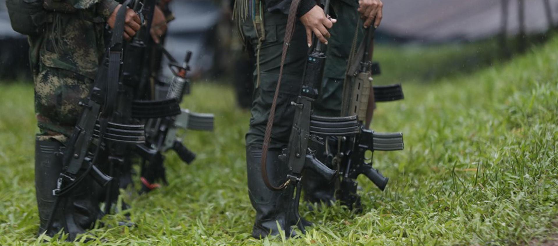 Guerrilleros de las disidencias de las FARC. 
