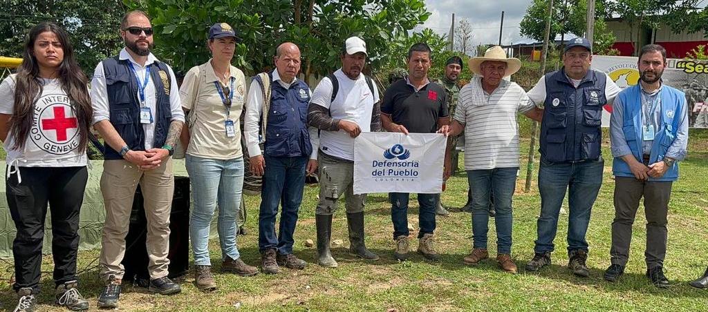 Acto de liberación de los secuestrados.