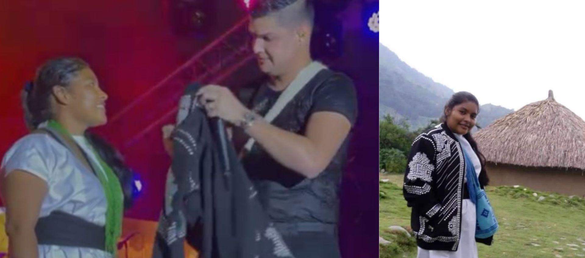 Diana Salcedo y Elder Dayán durante el concierto.