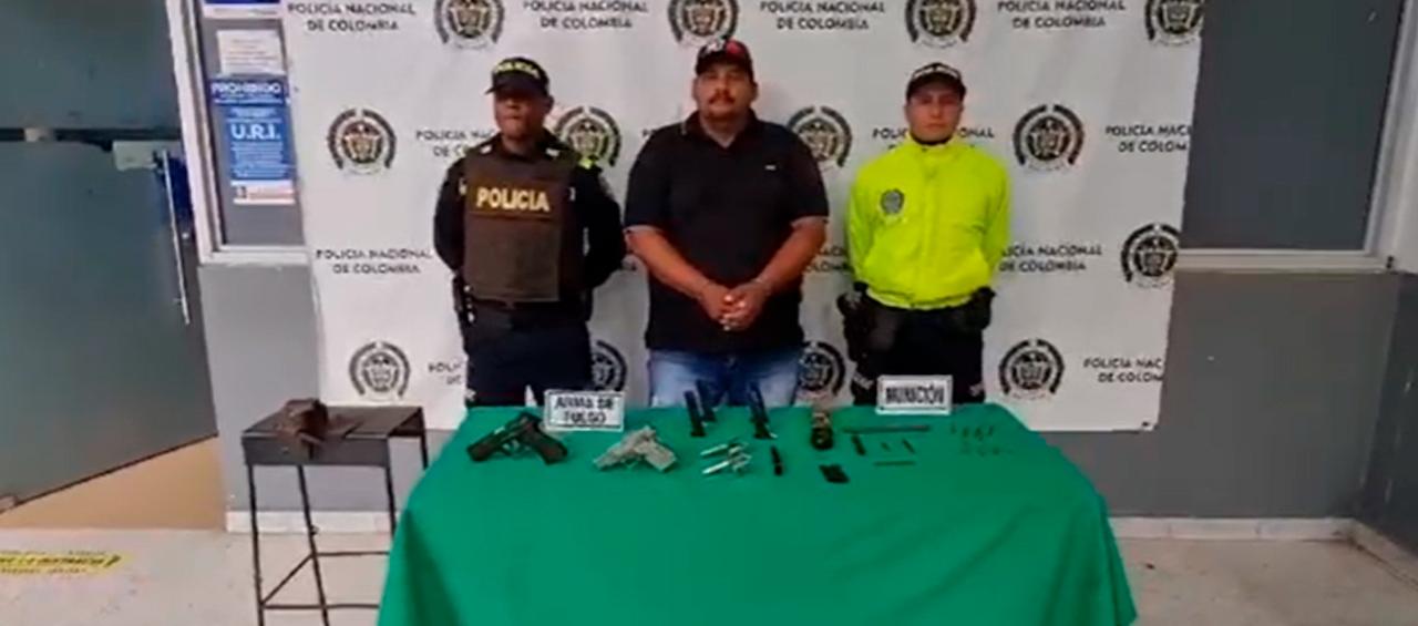 Capturado por la Policía Metropolitana de Barranquilla.
