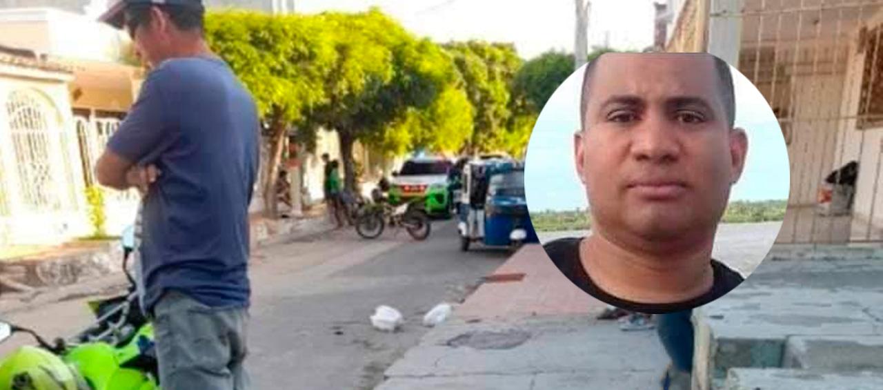 Lugar de los hechos y policía asesinado.