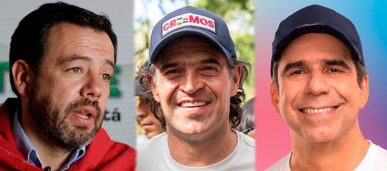 Carlos Fernando Galán, Federico "Fico" Gutiérrez y Alejandro Char