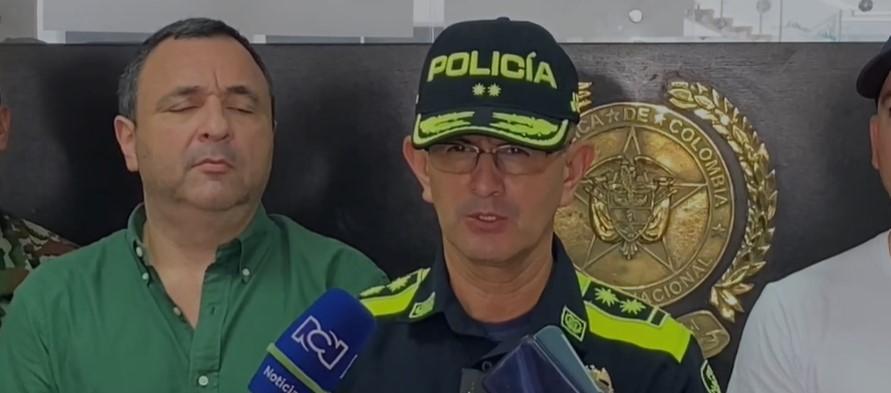 General Jorge Urquijo, Comandante de la Policía Metropolitana de Barranquilla.