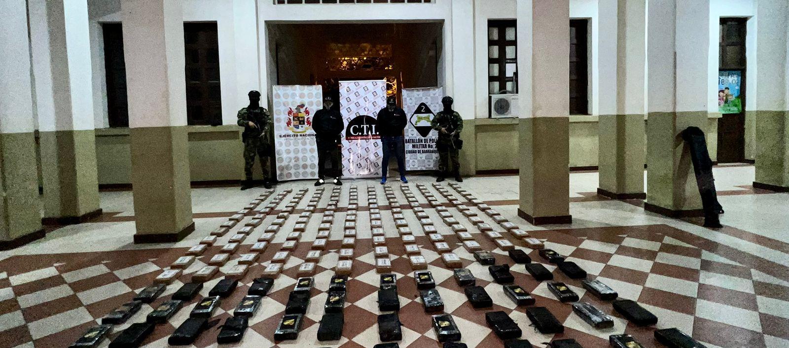 Incautados más de 200 kilos de cocaína en el barrio Los Nogales