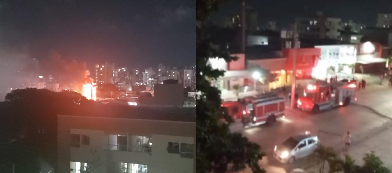 Bomberos atendieron incendio en restaurante en el norte de Barranquilla