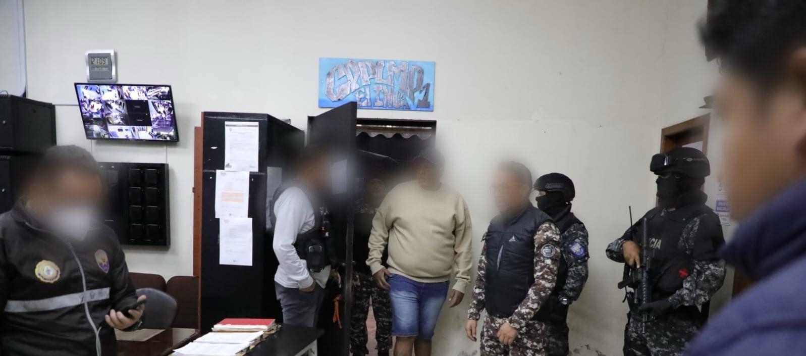 Algunos de los capturados.