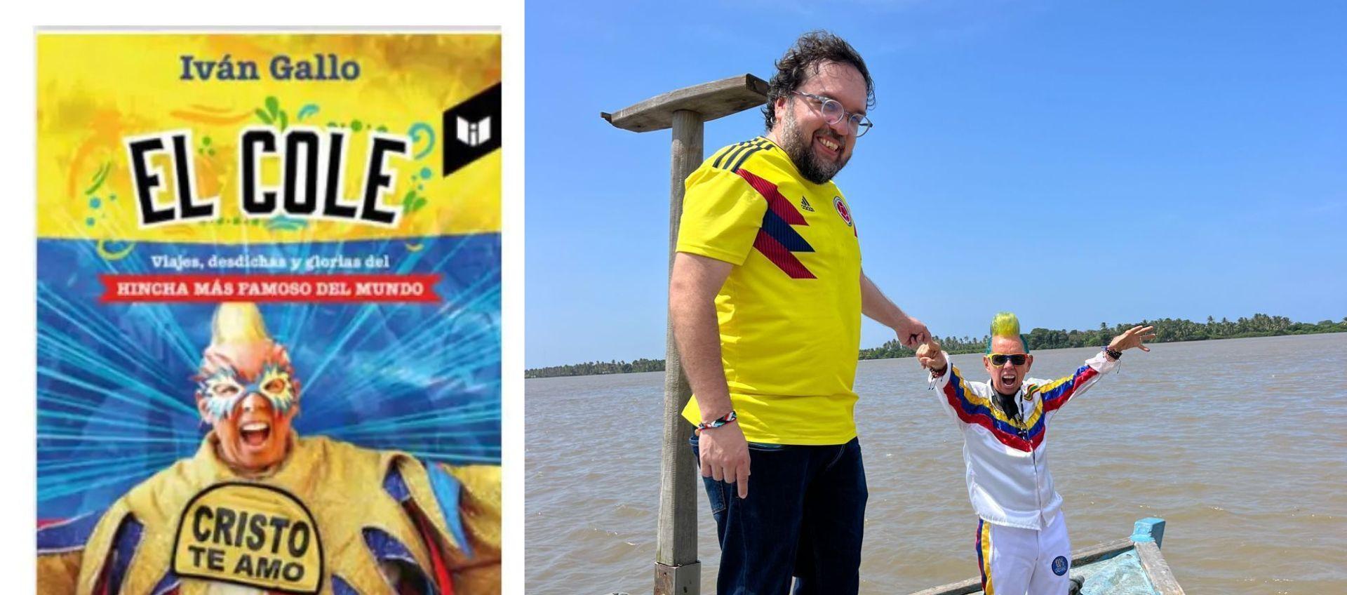 El autor del libro Iván Gallo junto a El Cole en el majestuoso río Magdalena.