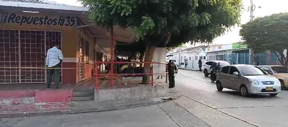 Lugar donde ocurrió el crimen del comerciante.