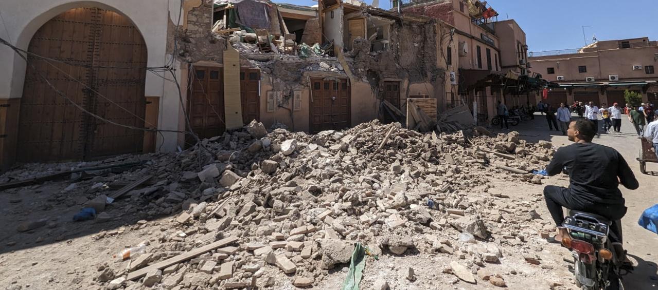 Imagen de los destrozos. 