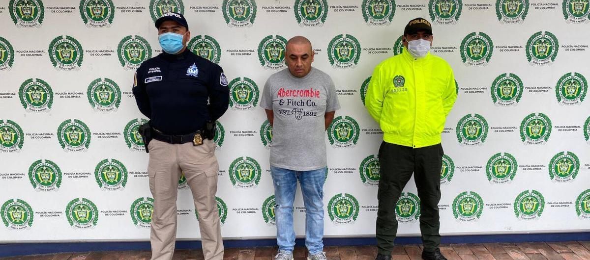 Omar Zahir Flórez Betancourt cuando fue capturado en 2022.