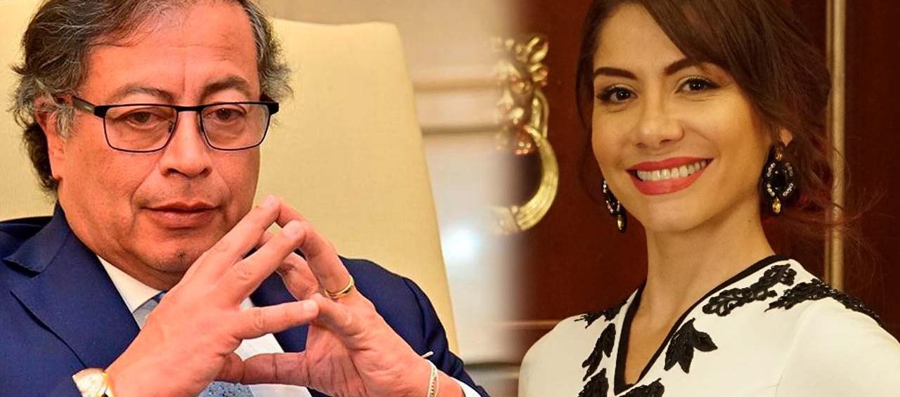 Gustavo Petro, Presidente de la República, y Catherine Juvinao, Representante a la Cámara.