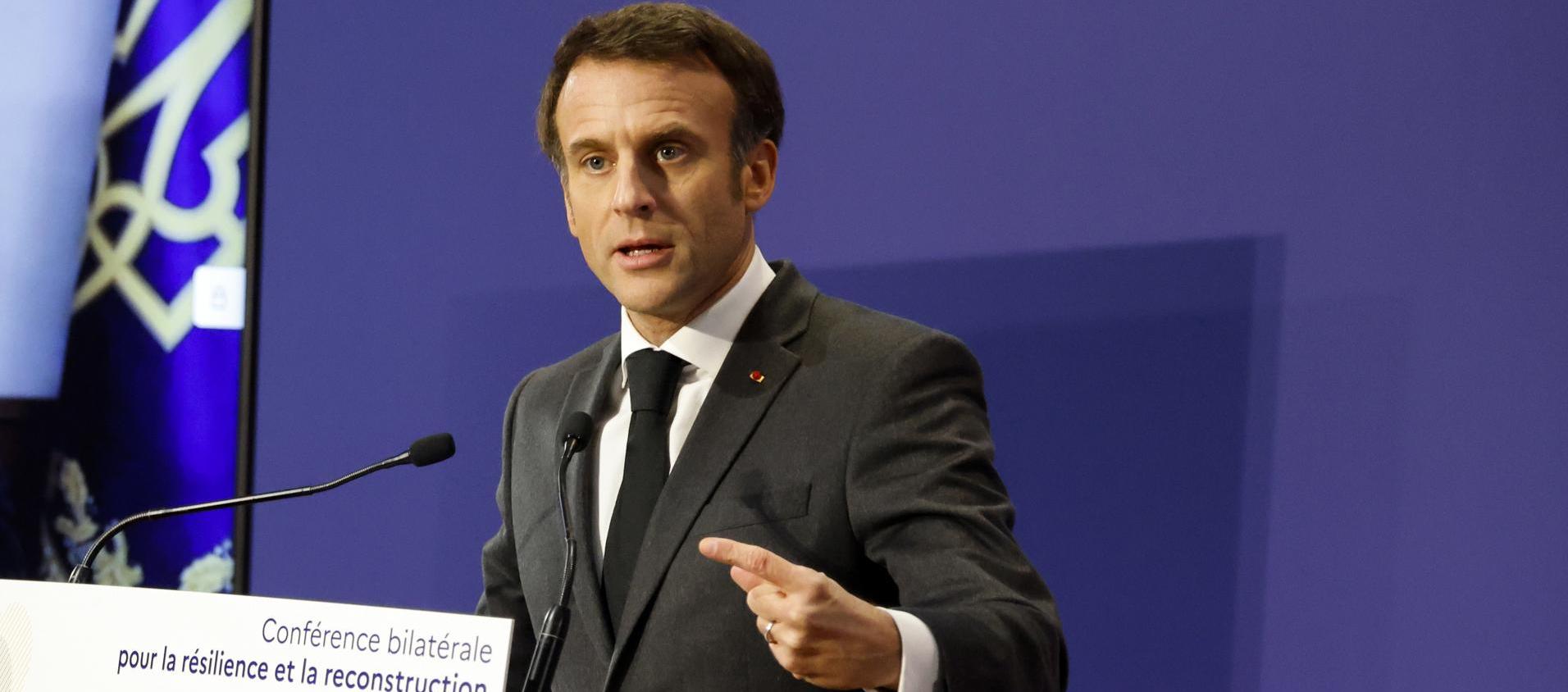 El presidente francés, Emmanuel Macron. 