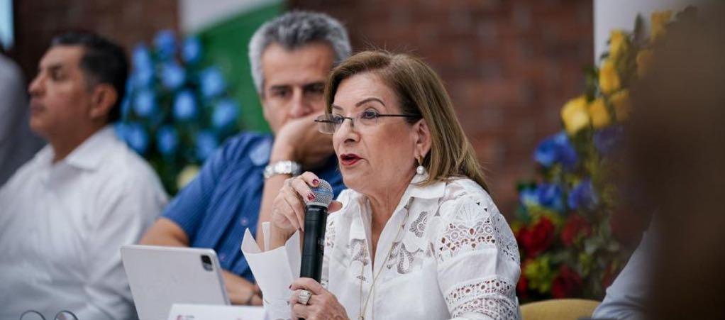 La Procuradora Margarita Cabello Blanco, durante su participación en Cali, en la Comisión Nacional para la Coordinación y Seguimiento a los Procesos Electorales.