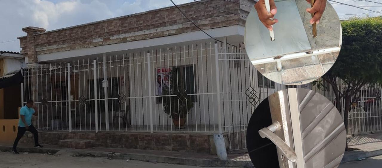 Imágenes de la vivienda robada.