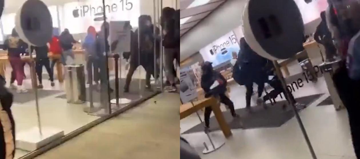 Imágenes del saqueo.