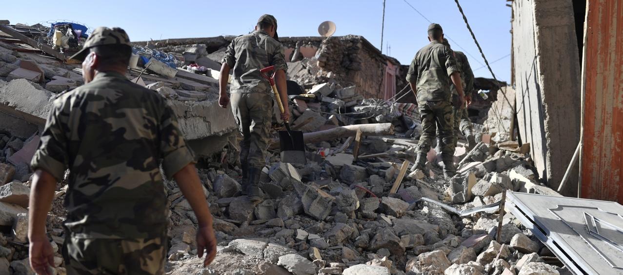 La imagen de los daños tras el terremoto.