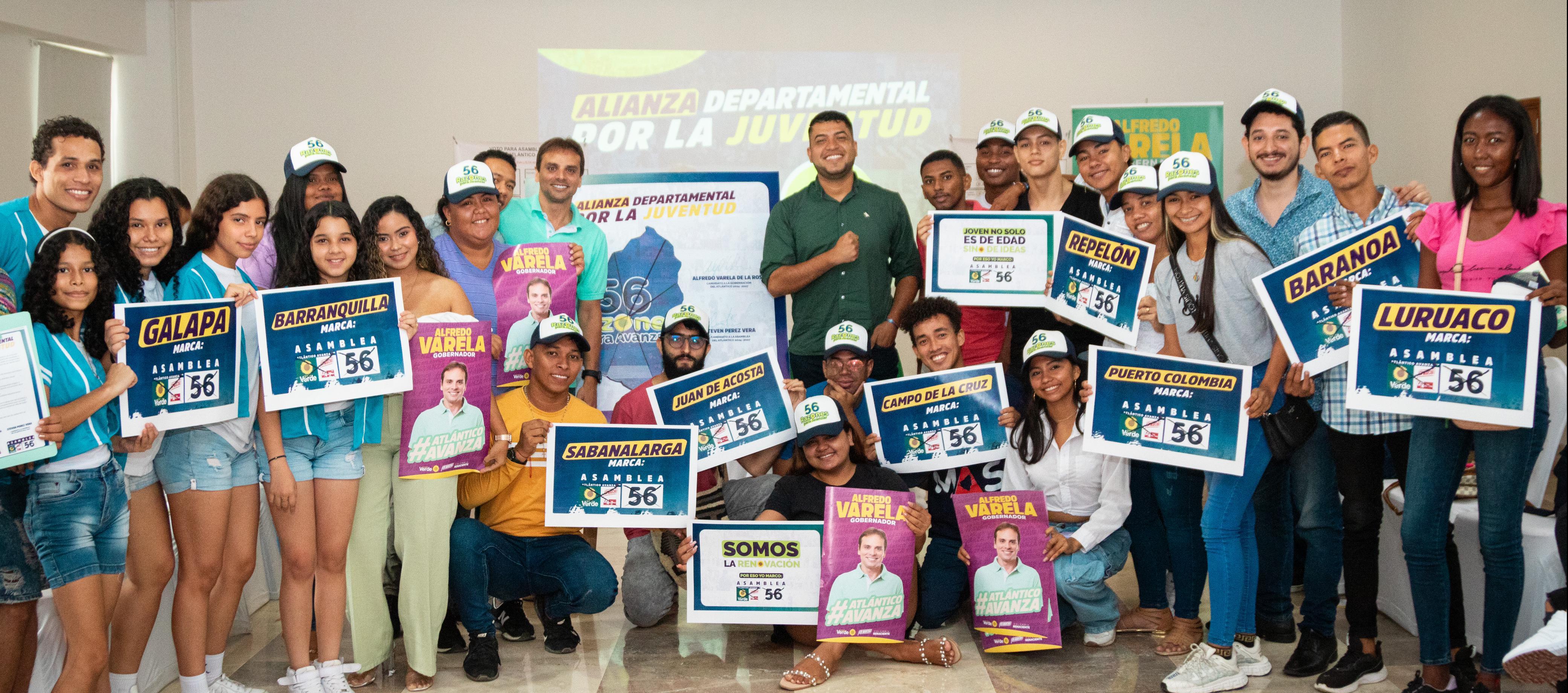 El candidato a la Gobernación Alfredo Varela suscribió el compromiso social con organizaciones juveniles del departamento