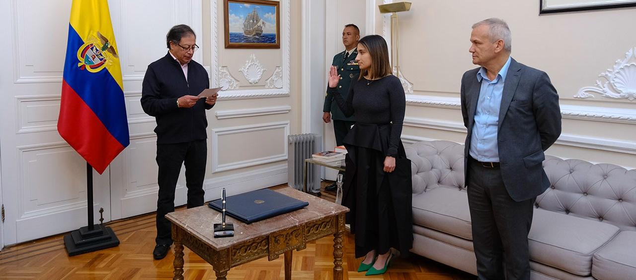El Presidente Gustavo Petro posicionando a Laura Sarabia.