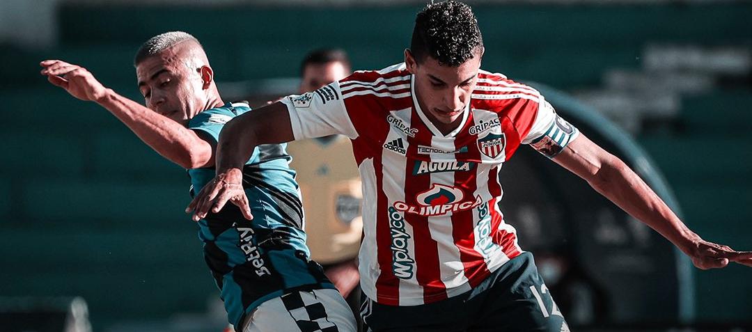 Gabriel Fuentes marcó el gol del empate transitorio para Junior. 