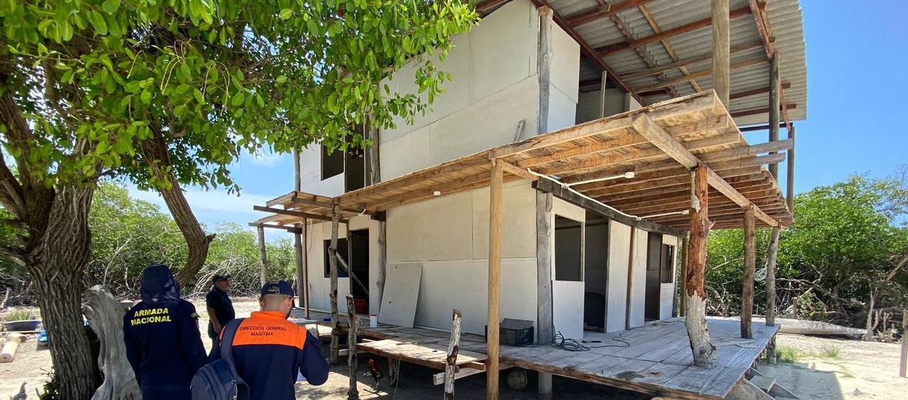 Uno de los predios que visitaron la Dimar y Parques Nacionales