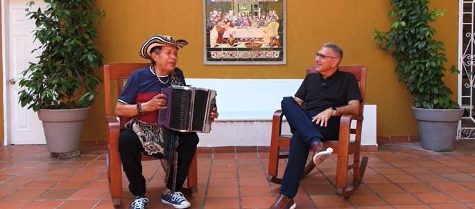 Jorge Cura con el Rey Vallenato 1985, Egidio Cuadrado