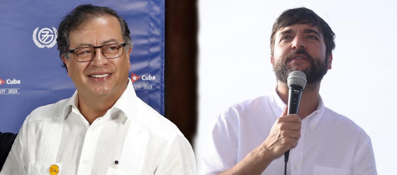 El presidente Gustavo Petro y el alcalde de Barranquilla Jaime Pumarejo.