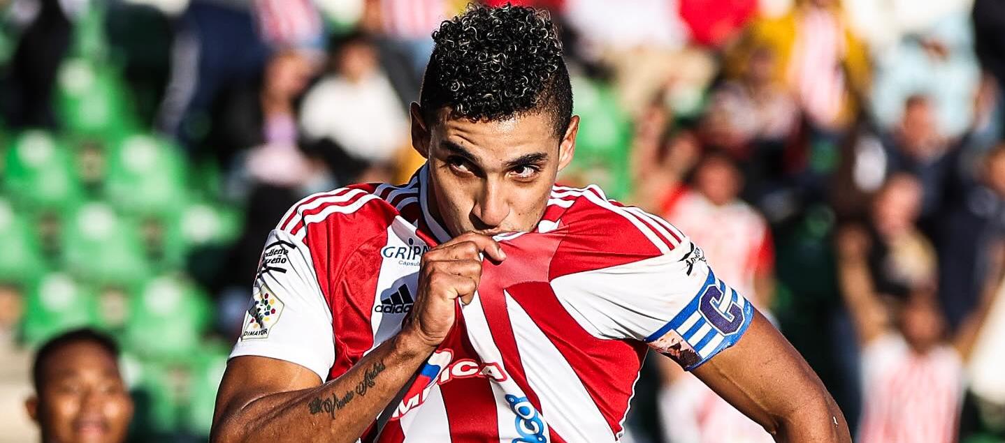 Gabriel Fuentes fue el capitán de Junior en Tunja y marcó el gol del equipo tiburón. 