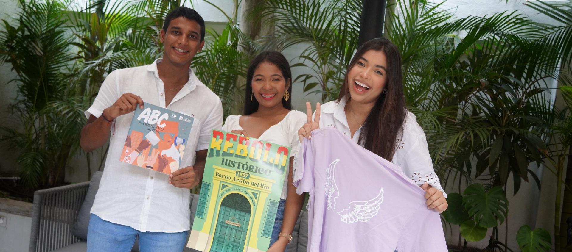 Joshua Aguilar Valdés, María José Charris y Sheila Dagis Iglesias.