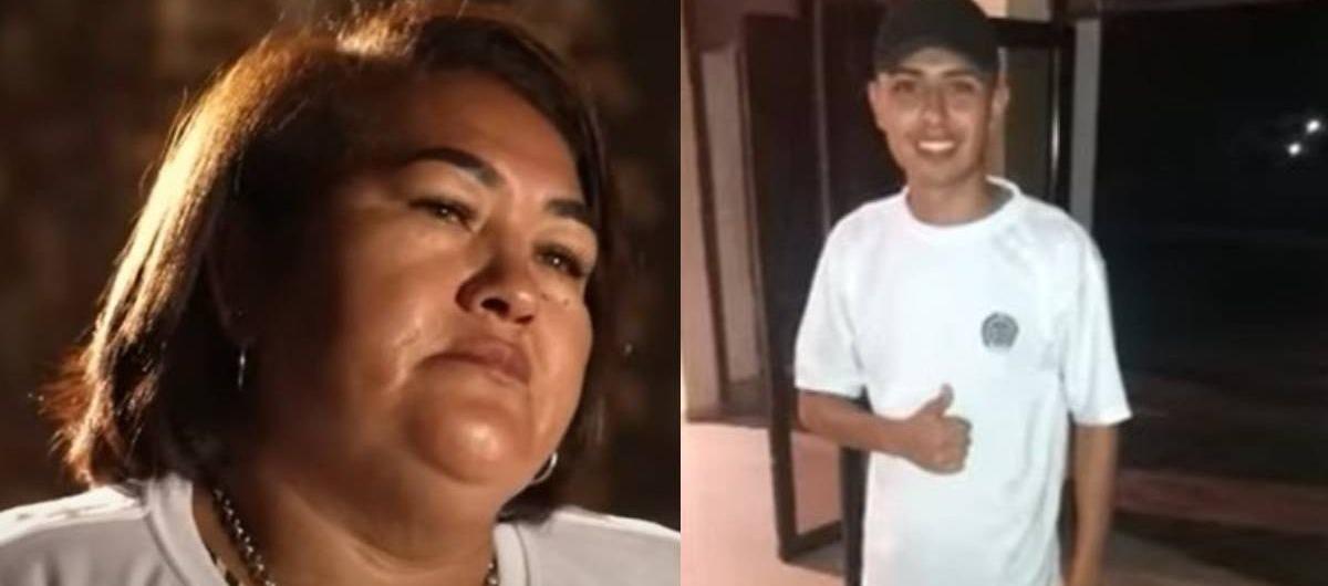 Amarilis García y su hijo Sain Gameth