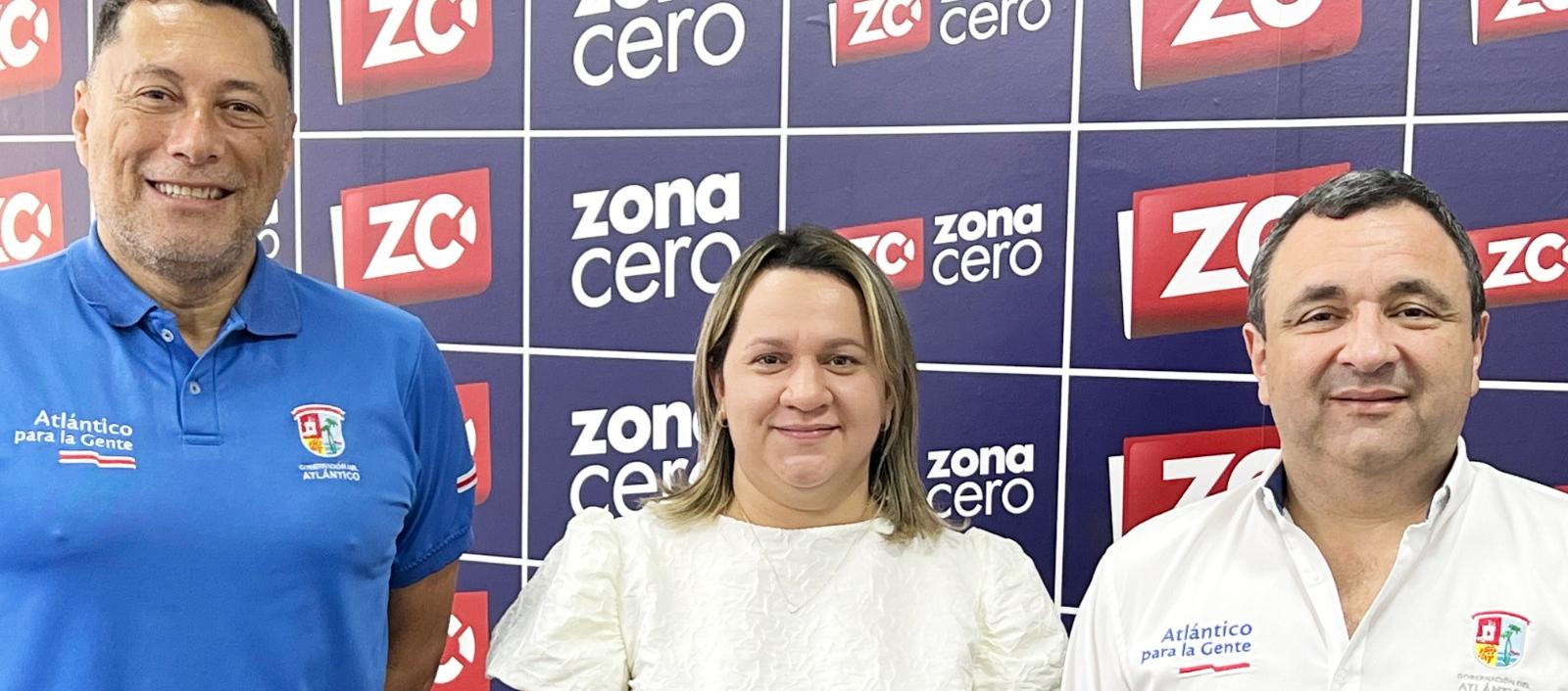 El alto consejero para la convivencia, Manuel Díaz, la directora del Tránsito, Susana Cadavid, y el secretario del Interior del Atlántico, Yesid Turbay