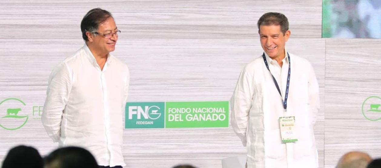 El Presidente Gustavo Petro y José Félix Lafaurie.