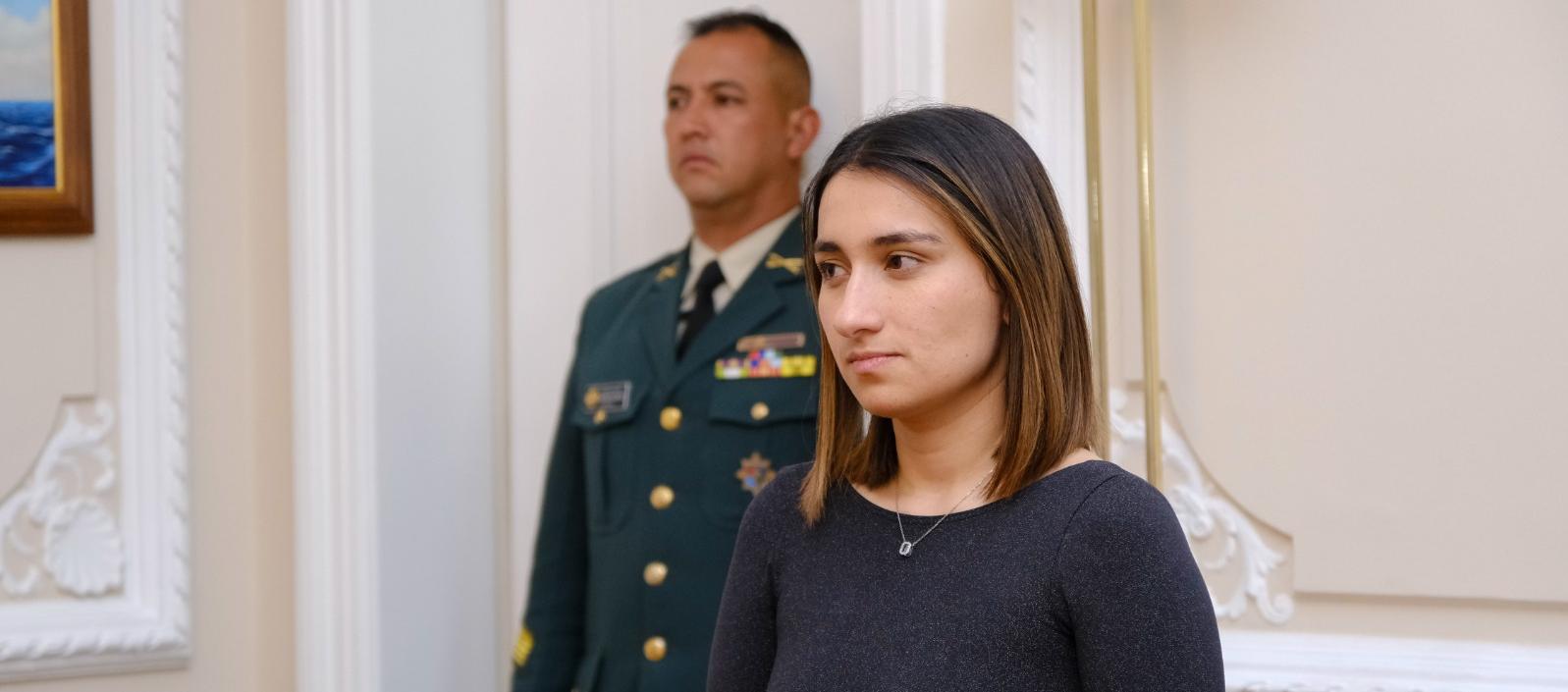 Laura Sarabia en su posesión como directora del Departamento de Prosperidad Social (DPS).