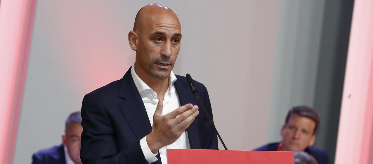 Luis Rubiales, suspendido presidente de la Real Federación Española de Fútbol.