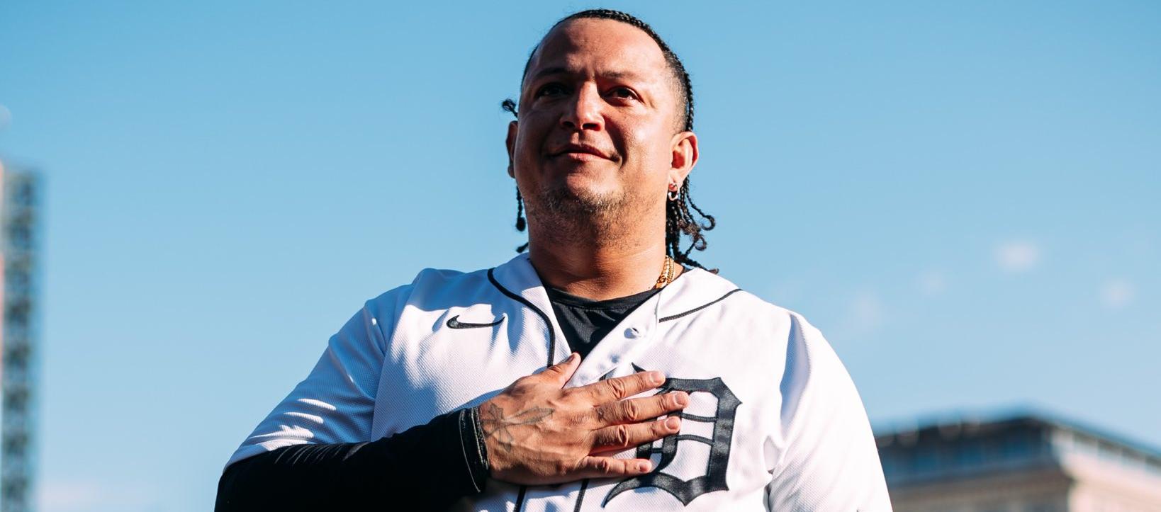 Miguel Cabrera tuvo una emotiva despedida con los Tigres de Detroit.