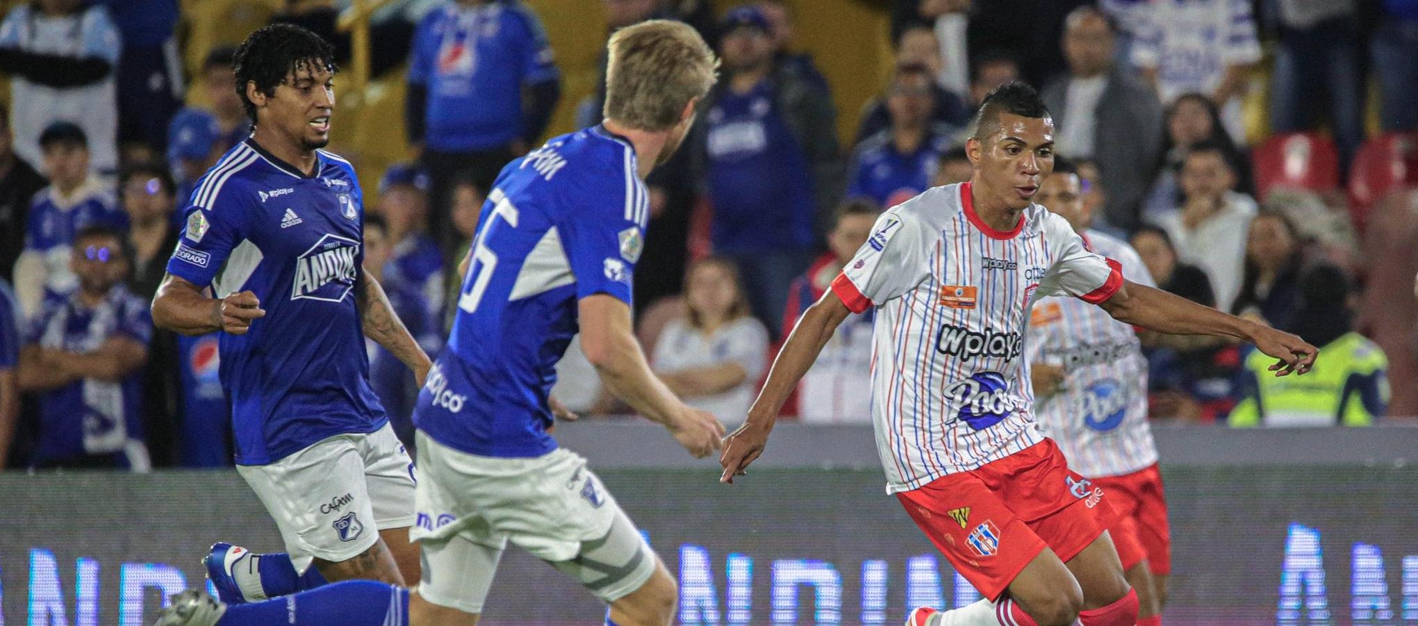Fabián Cantillo le dio el empate al Unión Magdalena, en el minuto 41 del segundo tiempo.