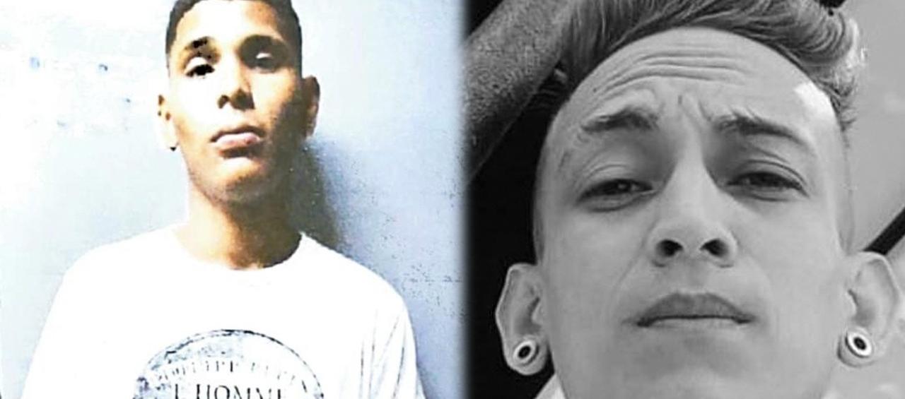 Nervin Florido Sánchez, el mototaxista asesinado; y Jesús David Salcedo, el presunto asesino.