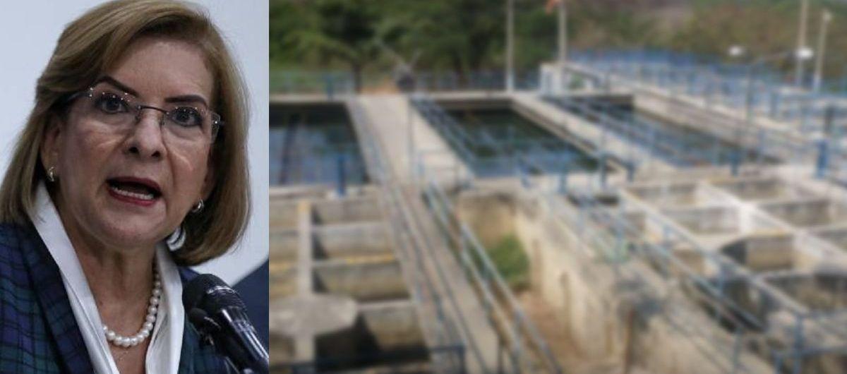 La Procuradora General Margarita Cabello y el acueducto.