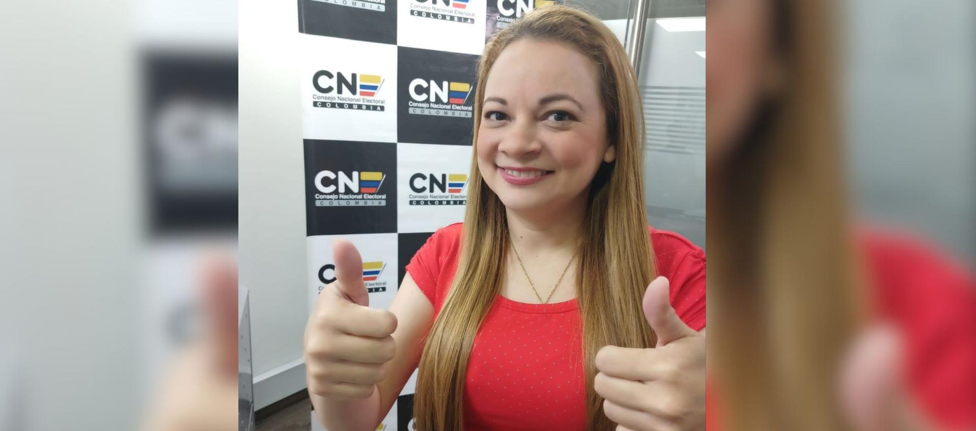 Alejandra Moreno, candidata a la Asamblea del Atlántico por el Pacto Histórico.