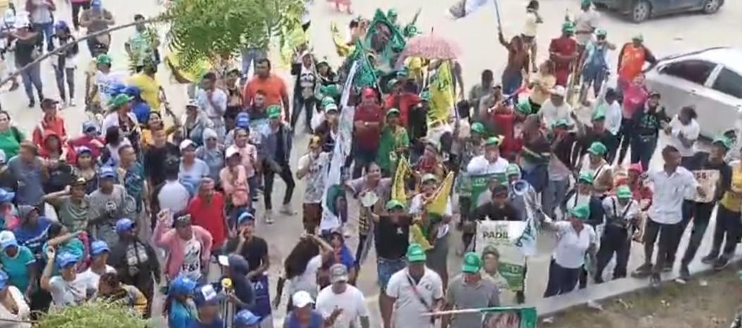 Alrededores del sitio de los escrutinios en Ciénaga