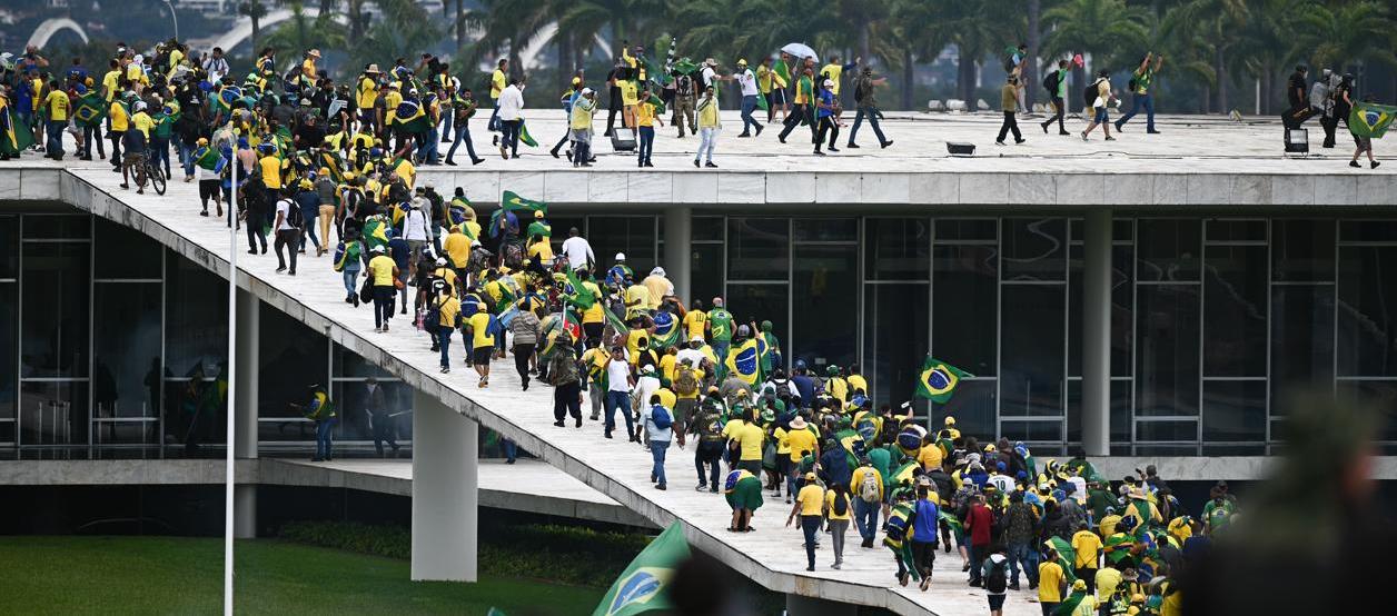 Imagen del ataque en Brasilia.